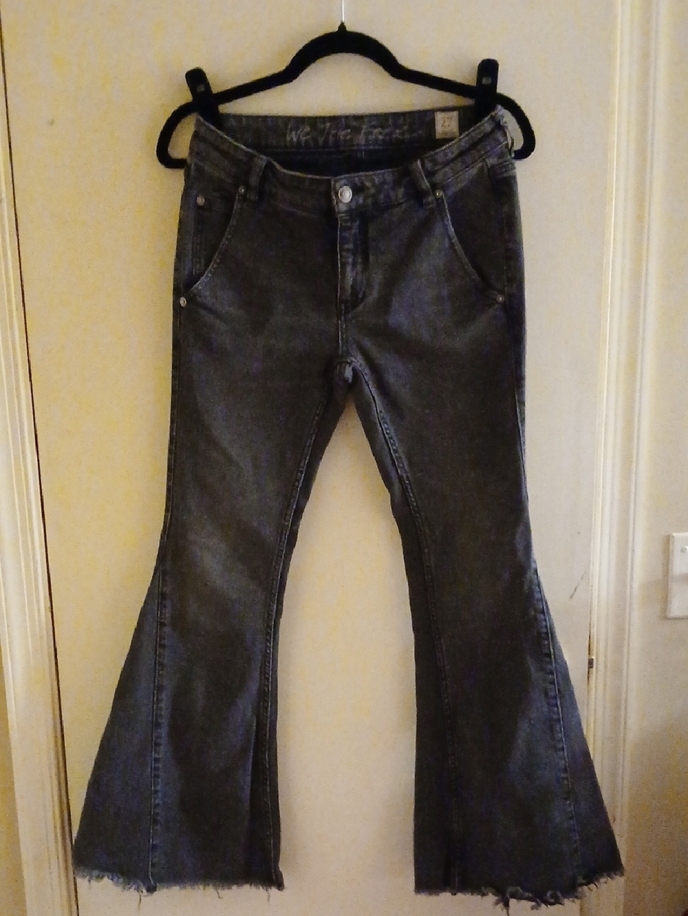 We The Free Dark Gray Flare Jeans